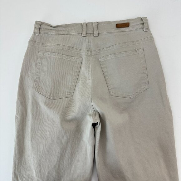 Gloria Vanderbilt Straight Leg Hand Painted Leaves Women's size 10 Beige Jeans - Picture 5 of 5